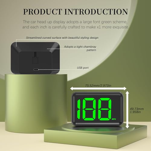 GPS Digital Speed Meter with MPH