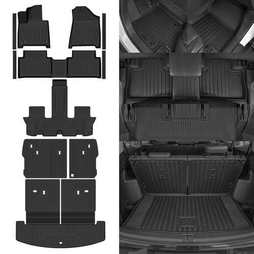 Custom Fit Floor Mats for 2024 2025 2026 Hyundai Santa Fe 7 Seats