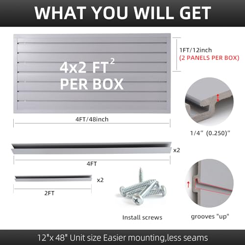 Slat Wall Paneling Garage Wall Organizer