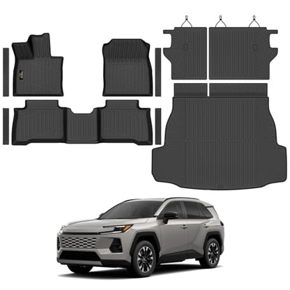 Floor Mats & Cargo Mat & Backrest Mat Custom for Toyota RAV4 Hybrid 2026
