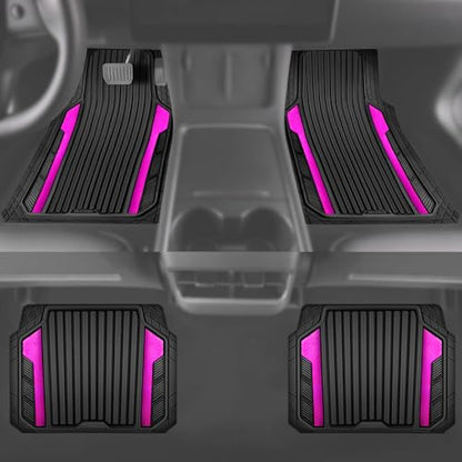Heavy Duty Rubber Car Mats Metallic