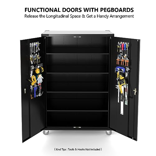 Upgraded Wide & Deep Garage Storage Cabinet