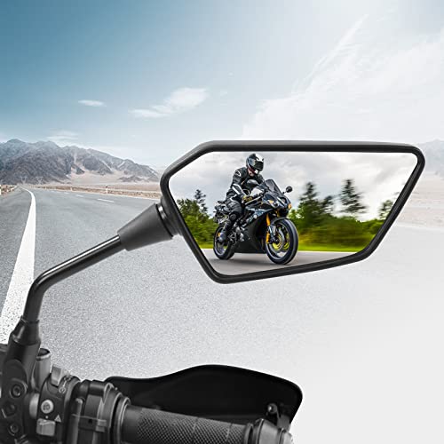 ATV Mirror Side Rearview Mirrors for Bike Motorcycle Scooter (2 Count)