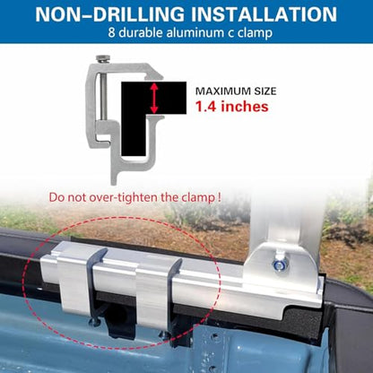 Non Drilling Aluminum Truck Rack