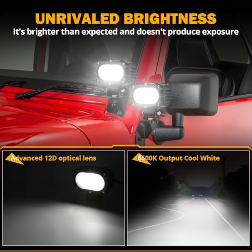 4 Inch R4 Series LED Square Pod Light