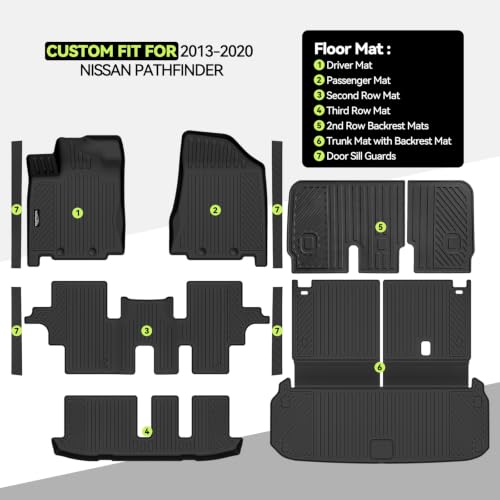 All Weather TPE Floor Mat Set for 2013