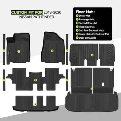 All Weather TPE Floor Mat Set for 2013