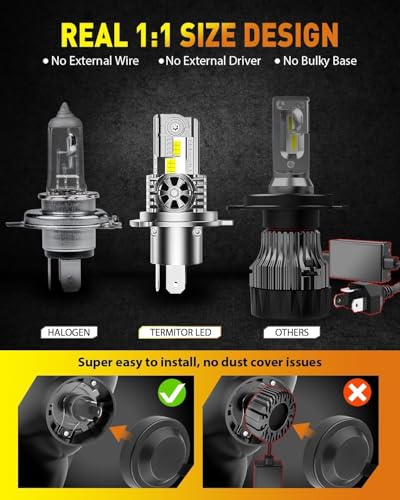 High Performance H4 9003 LED Bulbs 110