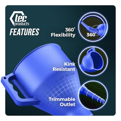 FlexAll Long Flexible Oil Change Funnels for Automotive Use