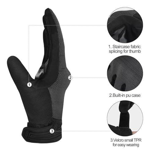 Breathable Mesh Motorcycle Gloves for Men