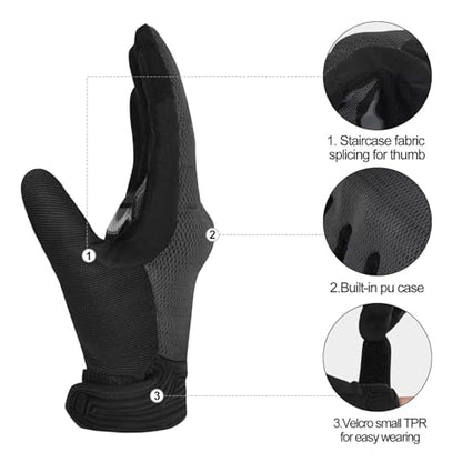 Breathable Mesh Motorcycle Gloves for Men