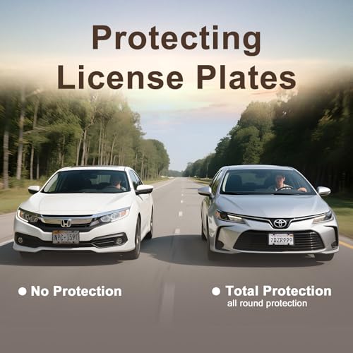 Transparent License Plate Cover and Frames