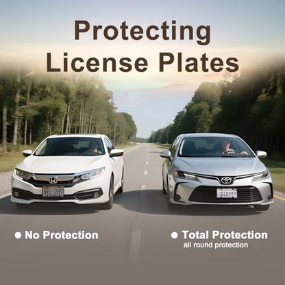 Transparent License Plate Cover and Frames
