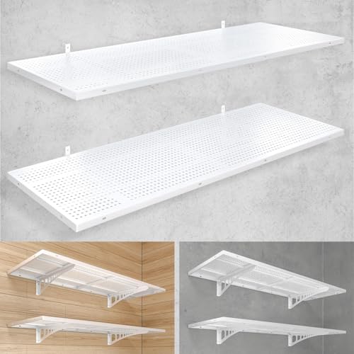 2 Pack 1.5x4ft Heavy Duty Garage Wall Shelving (2 Count)