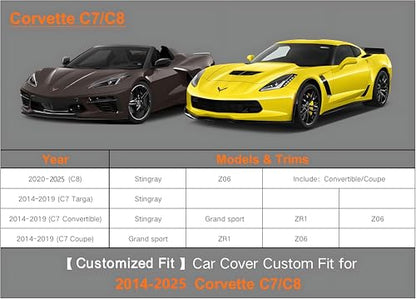 7 Layers Waterproof Car Cover for Chevrolet Corvette 1980