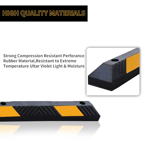 72 Inch Rubber Parking Stop (2 Count)
