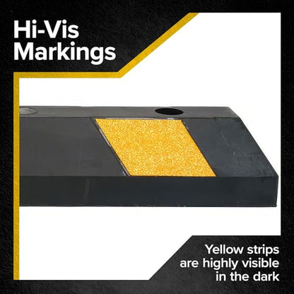 Parking Stop 4 Foot Long Flexible Rubber Curb