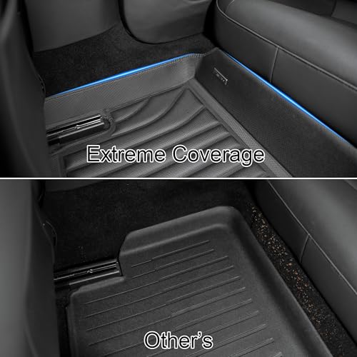 Extreme Coverage Tesla Model 3 Floor Mats 2025 2024 Premium Design Custom Fit 100% Eco