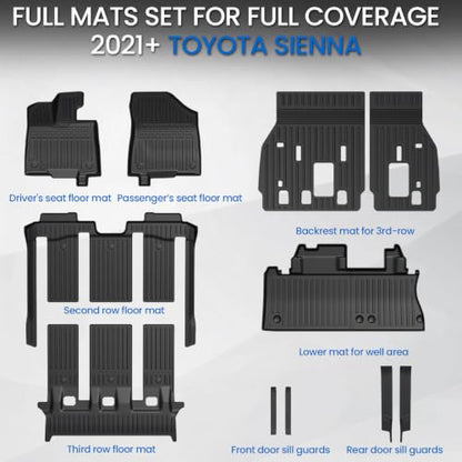 Floor Mats for Toyota Sienna 2021