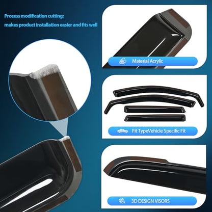 in Channel Window Visors for Hyundai Tucson 2022