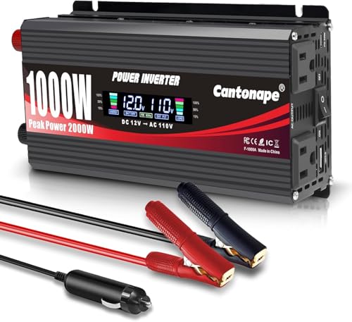 1000 Watt Power Inverter DC 12V to 110V