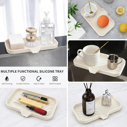 Silicone Soap Dish with Drain Spout