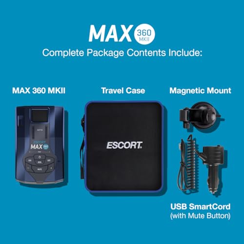 MAX 360 MKII Radar and Laser Detector Bluetooth Enabled