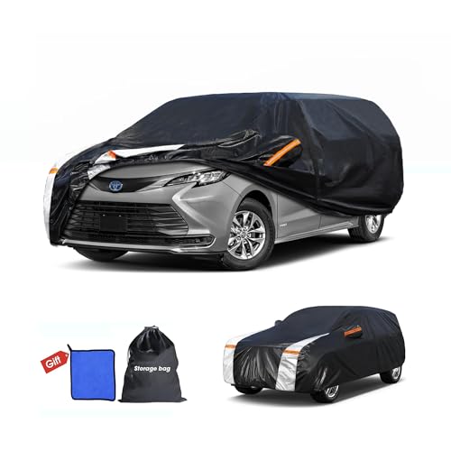 10 Layers Car Cover Custom Fit for Sienna 100% Waterproof All Weather Automobilesl