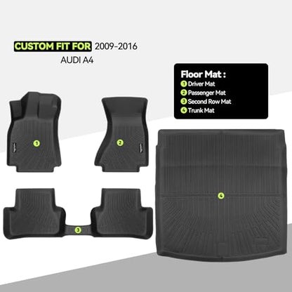 All Weather TPE Floor Mat Set for 2009