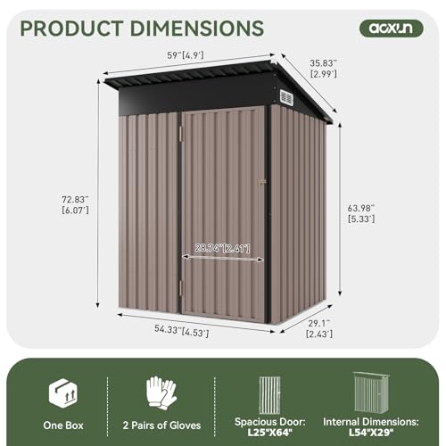 5x3 Ft Outdoor Storage Cabinet