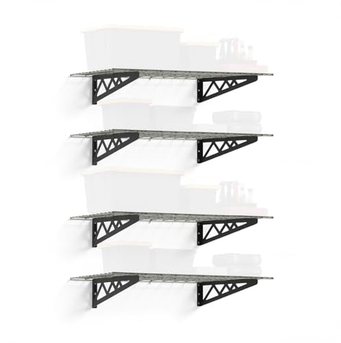 Steel Garage Wall Shelves 4 (4 Count)