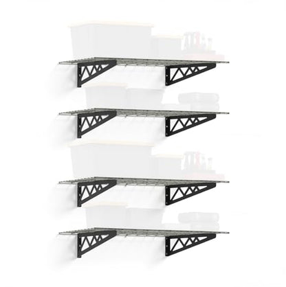 Steel Garage Wall Shelves 4 (4 Count)