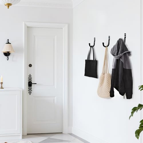 Large Metal Wall Hooks for Hanging Living Room (14 Count)