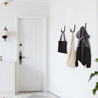Large Metal Wall Hooks for Hanging Living Room (14 Count)