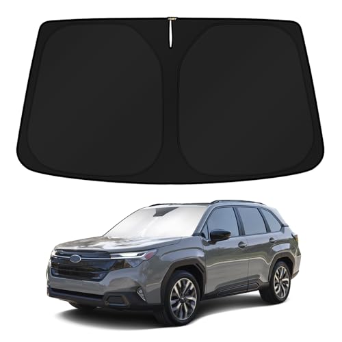 Windshield Sun Shade for 2025 2026 Subaru Forester Accessories Custom Fit Full Covered Sunshade Block UV Rays Keep Your Car Cooler