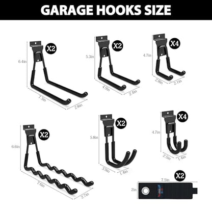 Slatwall Hooks 18 Pack Heavy Duty Multi Sizes (18 Count)