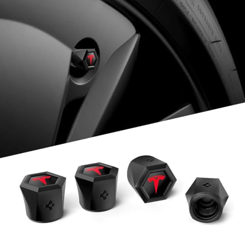 Magnetic Car Tire Valve Caps in Red