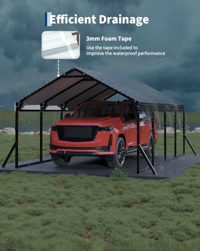 12x20x9 ft Metal Carport