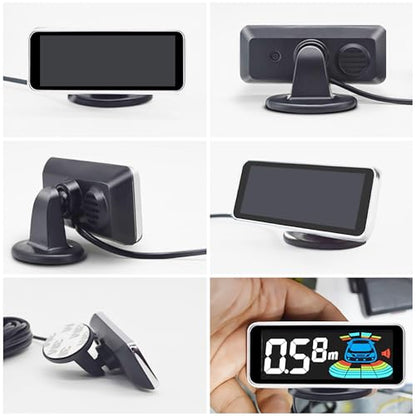 Car Parking Sensors Kit Reverse Radar parktronic System Auto Electronics Vehicle Back Assistant Reverse 8 Sensor (8 Count)