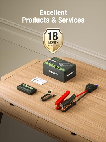 12V Portable Car Jump Starter 1500A Motorcycle Battery Jump Pack