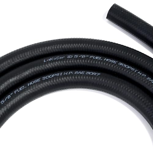 Rubber Fuel Hose Line Push Lock 5 (10 Foot)
