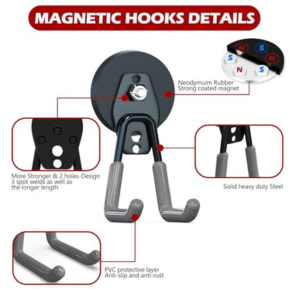 Heavy Duty Magnetic Hooks (4 Count)