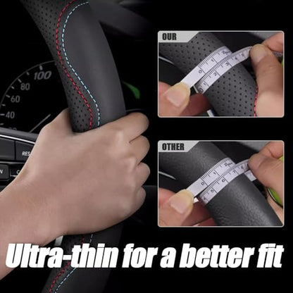 Nappa Premium Leather car Steering Wheel Cover