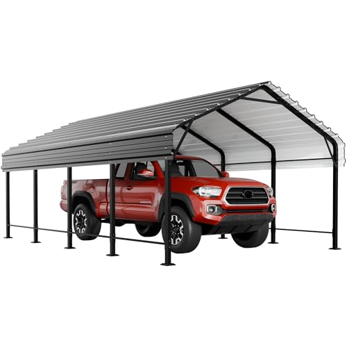 JY QAQA 12 x 20 ft Metal Carport