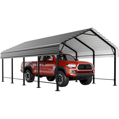 JY QAQA 12 x 20 ft Metal Carport