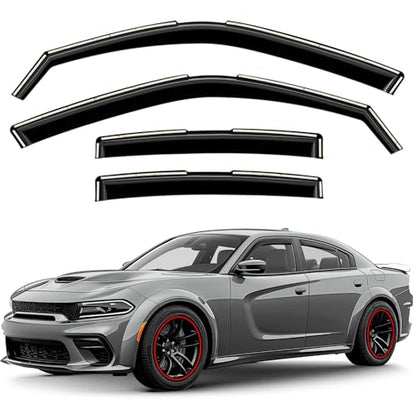 Window Deflectors Smoke Tinted in (4 Count)