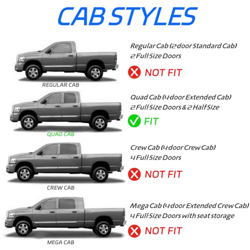 4 PCS in Channel Rain Guards for Trucks 2019