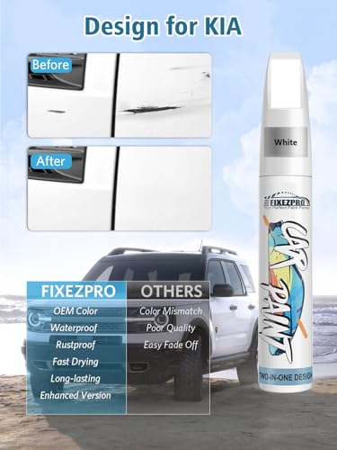 GWP Glacial White Pearl Tricoat Touch Up Paint for Kia
