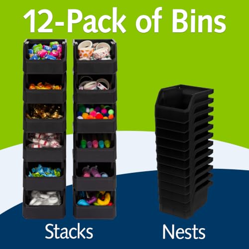 Extra Small Stackable Plastic Storage Bins