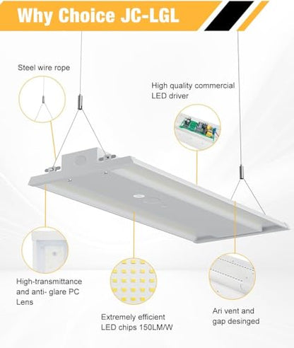4Pack 165W LED Linear High Bay Light (4 Count)